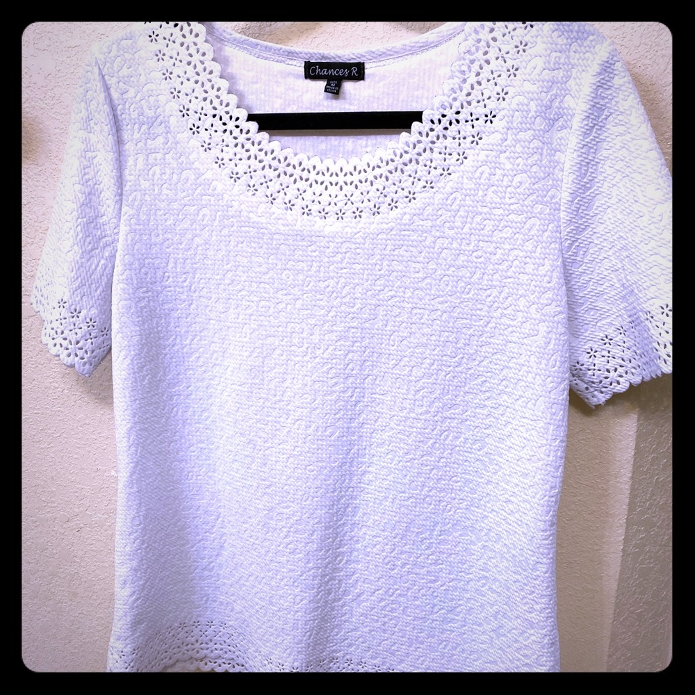 Chances R White Blouse